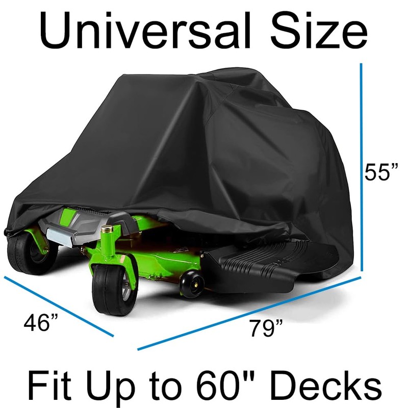 Outdoor Zero-Turn Mower Cover,Zero Turn Cover,Universal Fit Lawn Mower Covers,Zero