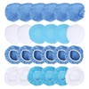 24 Packs Polishing Bonnet 6in/150mm Microfiber Nonwoven Cotton Buffing Pads