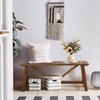 Wnutrees 43" Farmhouse Wood Bench, Narrow Bench, Long Bench Seat