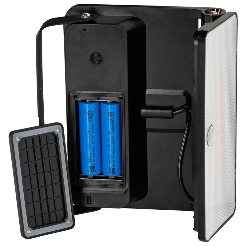 LED's light 0300417 Solar LED Spotlight 12 W Black Motion