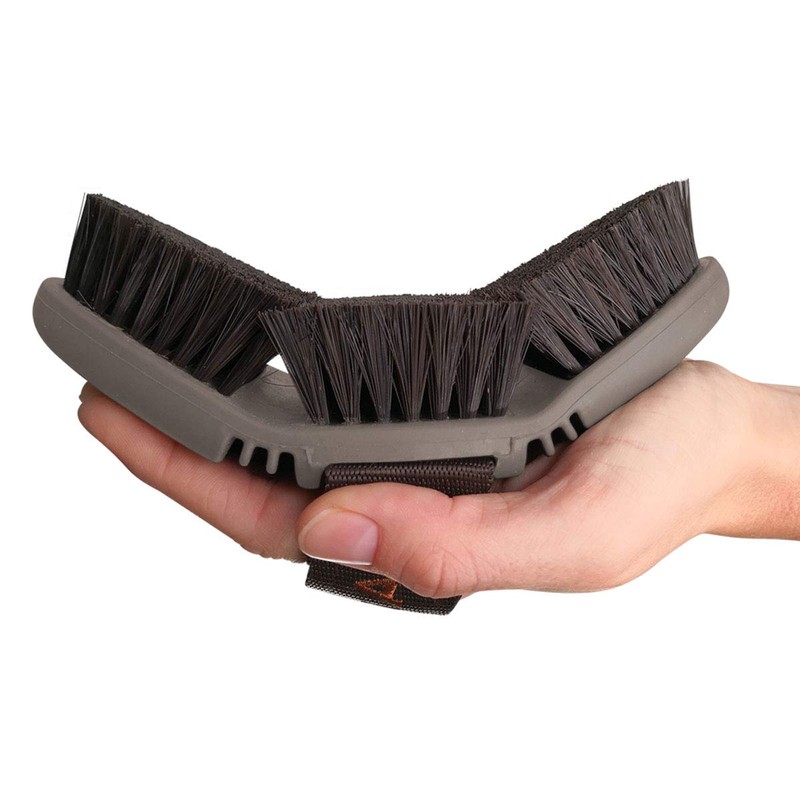 Animalon CareFlex Kardätsche | Flexible & Ergonomische Pferde-Bürste mit Klettverschluss