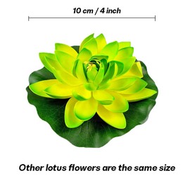 thovorrnl 5Pcs Artificial Floating Plants Water Lily Lotus Flower Pads for Home Garden Ponds Pool Aquarium Fish Tank Landscape Decoration