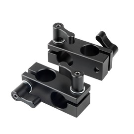 NICEYRIG 90 Degree 15mm Rod Clamp with Adjustable Screws, 2 X Pack for Camera Support System Shoulder Rig Tripod System - 039