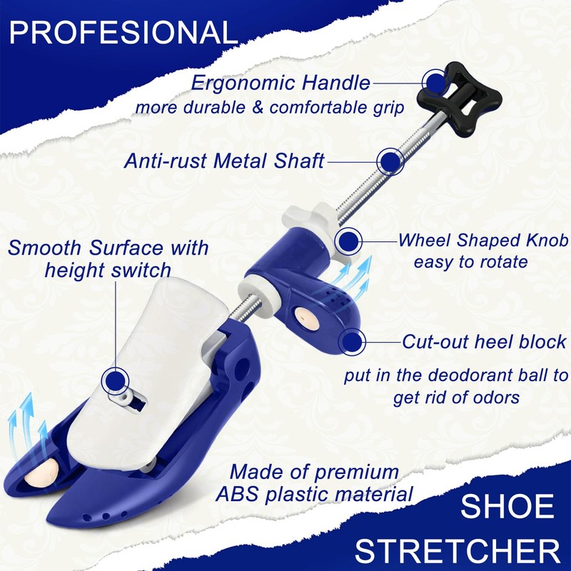 UNIKOO Shoe Stretcher, Professional Shoe Stretchers Wide Feet for Men