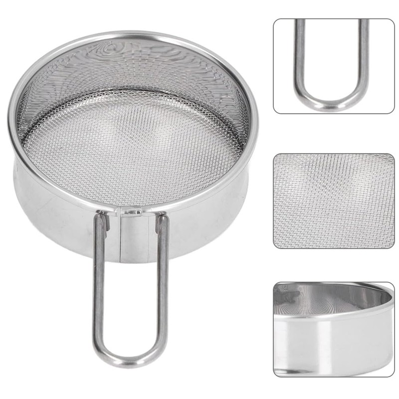 Baking Flour Sifter, Flour Sieve Sifters, Fine Mesh Round Sifter,