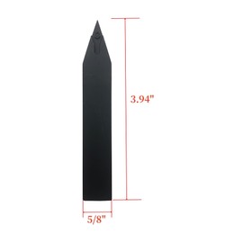 ASZLBYM 5/8 inch metal lathe tool with carbide SVVCN1616H11 external lathe holder, and 10 pieces VCMT110304 / VCMT32.51 CNC indexable carbide turning insert cutting