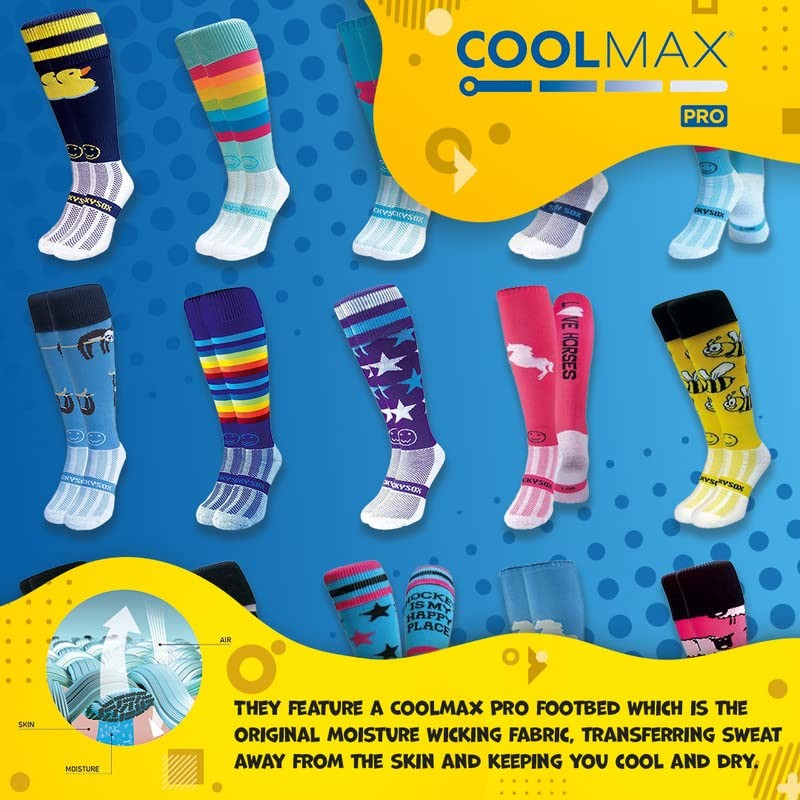 WackySox Raspberry Horse Equestrian Riding Socks