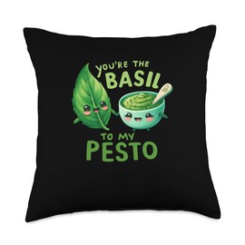 You're The Basil To My Pesto Couple Valentines Day Throw Pillow
