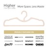 Higher Hangers BioHangers, Sustainable Flaxseed Space Saving Clothes Hangers, Premium