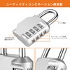 NAGE Padlock, Dial, 4 Digit Dial, Anti-Theft Locker, School, Corporate,