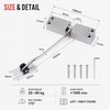 Adjustable Soft Close Door Closer, Stainless Steel Cabinet Damper Buffer