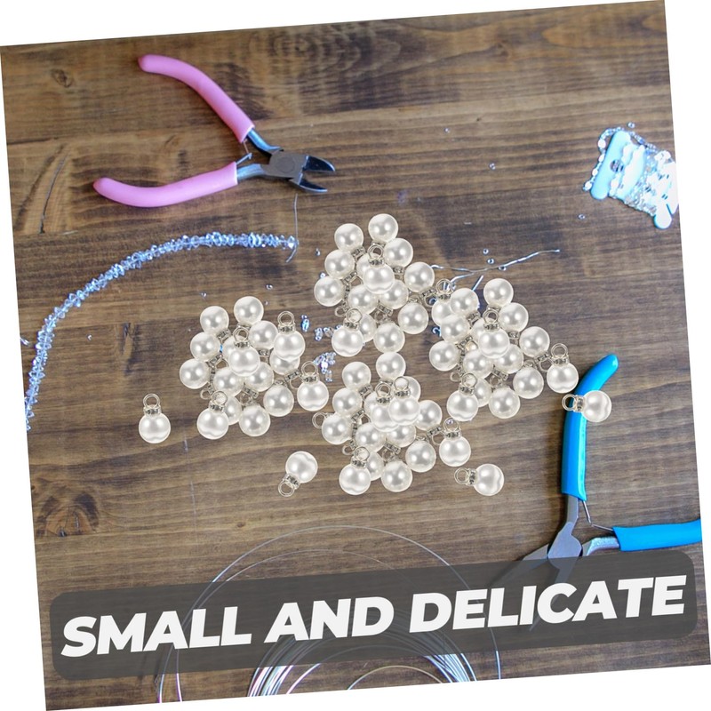 STOBOK 100pcs Imitation Charms for Jewelry Making Decorative Pendants for
