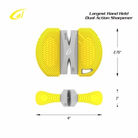 danco Fishing Fillet Knife Sharpener Puck Karl, Small Enough to Fit in Tackle Box, Outdoor Handheld Knife Sharpener, Fishing, Hunting, Fillet, Pocket Knives