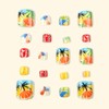 Summer Press on Toenails Short Square Fake Toe Nails Plam