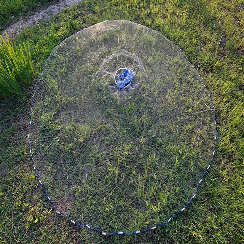Cast Nets for Fishing Saltwater Fishing Net with Aluminum Ring