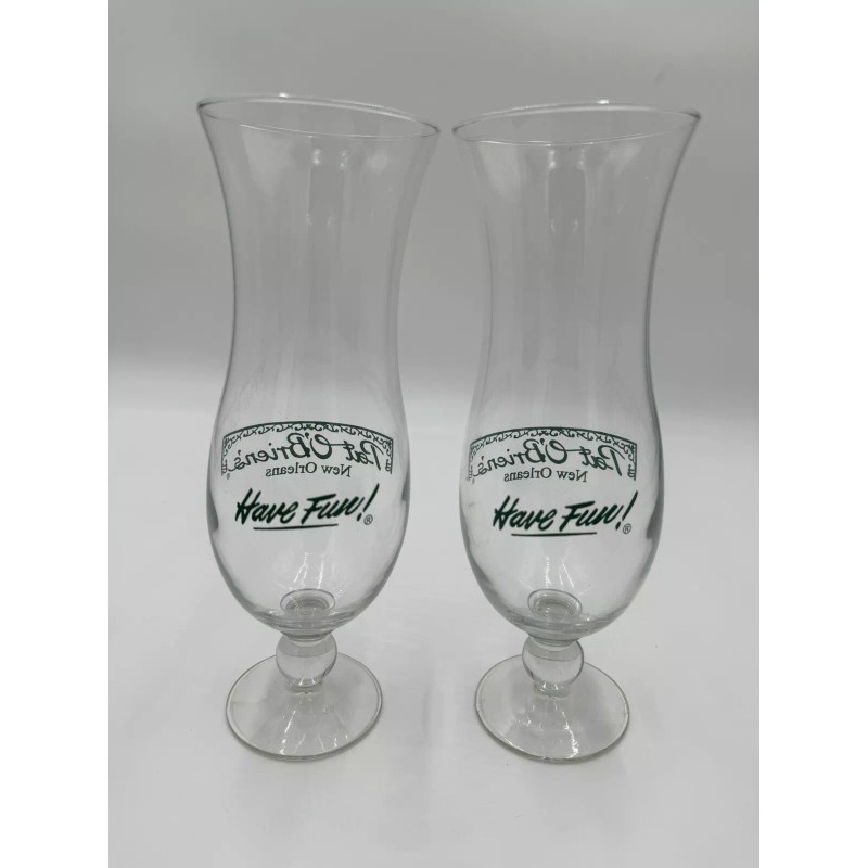 Unbranded Pat O’Brien’s Have Fun Hurricane Glass Orlando Souvenir with