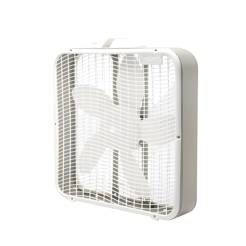 AeroSpeed 20'' Light Gray Box Fan Portable 3 Quiet Speed