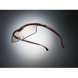 Hazuki Loupe Magnifier Glasses Blue Light 35% Eyeglasses Cut (Red, Standard-M(1.32))