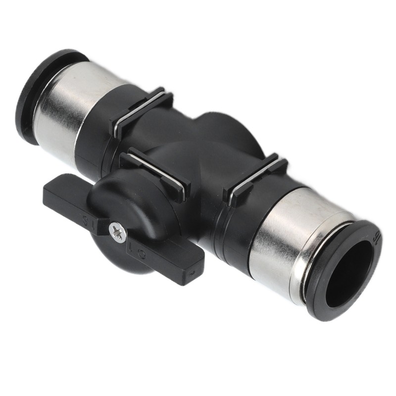 Push To Connect Straight Union Ball Valve Quick Release Pneumatic