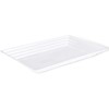 Blue Sky Leveled White Plastic Rectangle Tray | 9x13 Inches