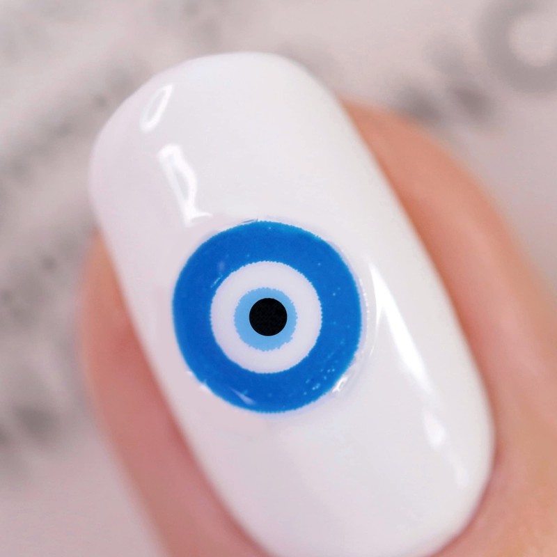 Nails Inc Nails Made in Mykonos Duo, white and blue,
