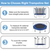 ECYITISY Trampoline Safety Net 6FT 8FT 10FT 12FT 14FT 15FT