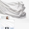 Cosymate White flag to design yourself, weatherproof flag 90 x