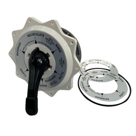 Gihdfer 270067 2-Inch Top Valve Assembly Replacement Hiflow Top and Side Mount Pool/Spa Multiport Valve