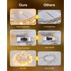 2 Pack Fairy Lights Battery Operated, Twinkle String Lights Waterproof