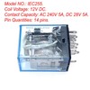 JZK MY4J DC 12V Coil DPDT 14 PIN Electromagnetic Power