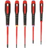 Bahco BE-9872SL Ergo 5 Piece VDE Insulated Slimline SL/PZ/TX Screwdriver