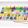 FABRICA DEL JUEGO Tablero De Madera Educativo 6 En 1