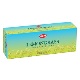 HEM Lemongrass Incense Sticks - Pack of 6 (20 Sticks Each) Scented Sticks for Relaxing & Meditation
