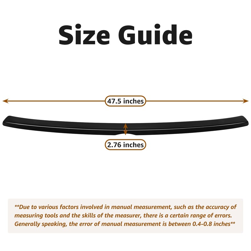 Rear Spoiler Wing Compatible with 2009 2010 2011 2012 2013