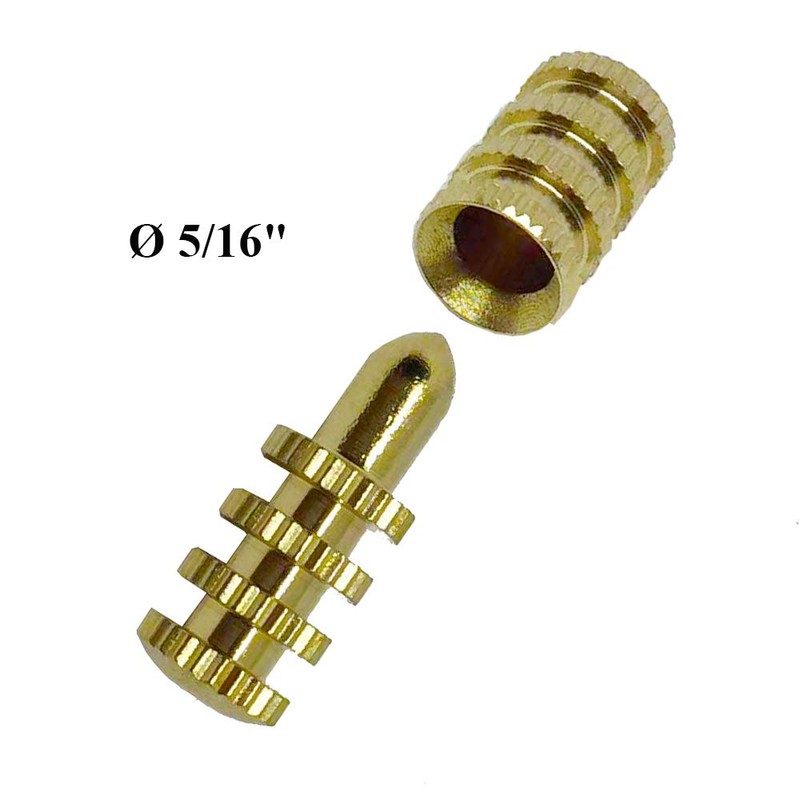 Bonoda Brass Table Pins w/Sockets 10 Sets