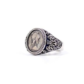 Goddess Queen Athena Coin Ring Greek Mythology Goddess Hecate Ring,Open Ring