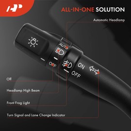A-Premium Multifunction Switch Turn Signal Switch Compatible with Toyota Camry 2002-2006, Highlander 2001-2007