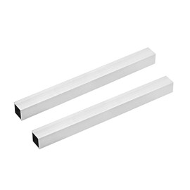 sourcing map 6063 Aluminium Seamless Straight Tube Square Tube 25 x 25 x 1.2 mm Wall Thickness 300 mm Pack of 2