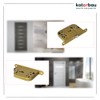 KOTARBAU® Mortise Lock 72/45 WC mm for Interior Doors Universal