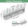 304 Stainless Steel Utensil Holder, Silverware Drying Rack with Hooks