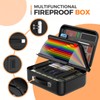 EDMUED Fireproof Document Box with Combination Lock - Fire &