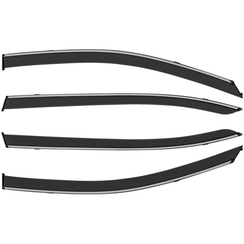 Side Window Deflectors Rain Guards Vent Window Visors Outside Mount