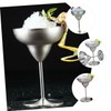 GRIRIW Stainless Steel Wine Goblet Metal Cocktail Cup for Parties