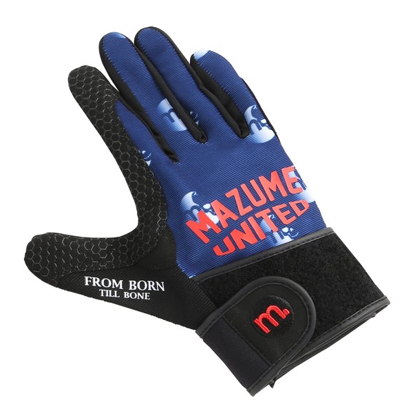mazume MZGL-S598-04 Game Fishing Supporter Gloves, Navy, M