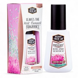 Priventi Premium Toilet Bowl Spray • #2 Odor Block • Leaves the Most Pleasant Fragrance! • Instant Fresh Air • NoxBan Technology • Safe Formula • 2.4 oz (70 ml) • Ladies' Orchid Rose