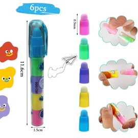 CALLYSONIC Set of 6 Triangle Erasers Grip, Triangle Eraser, Pen Style Eraser, Soft 2B Eraser, Universal Eraser, Eraser Set, for School, Office and Home