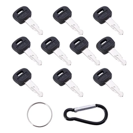 Aree 10PCS Kubota Key 459A RC411-53933 RC461-53930 Replacement for Ku-bota Mini Excavator Backhoe Skid Steer Track Loaders KX91-3 U15 U17 U25S U35 L39 L45 L47 L48 SVL75 SVL90 (10 Kubota Keys)