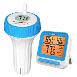 ThermoPro Digital Pool Thermometer, Floating Water Thermometer for Hot Tubs Bath
