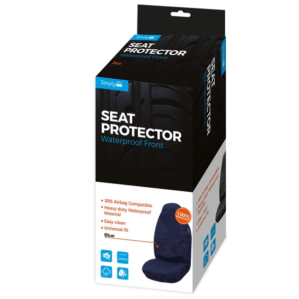 Simply ABSBP03 Grey Airbag Compatible Car Van Front Seat Protector,