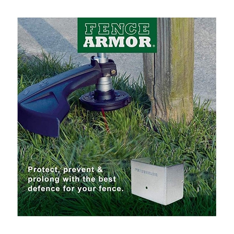 Timber Fence Post Strimmer Protection Guards | Fits 3x3" 75x75mm